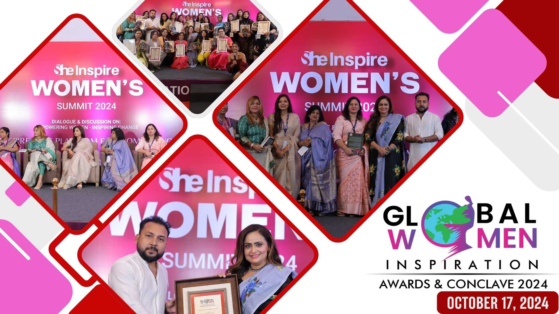 Meet the Winners : Global Women Inspiration Awards 2024 Presented by SheInspire Magazine